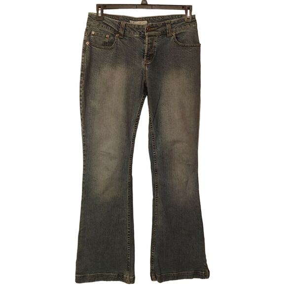 Womens Maurices Button Fly Low Rise Flare Jeans - Picture 1 of 6